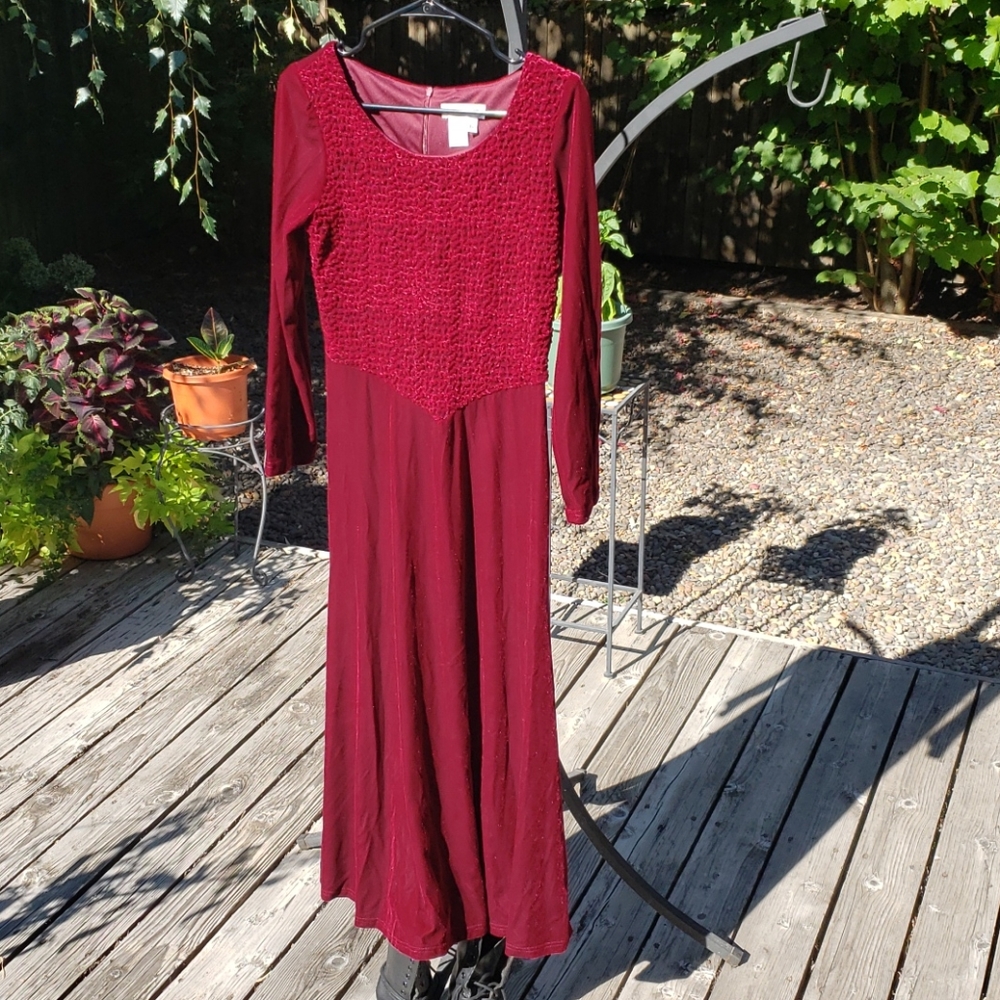 Goth Red velvet dress ❤❤